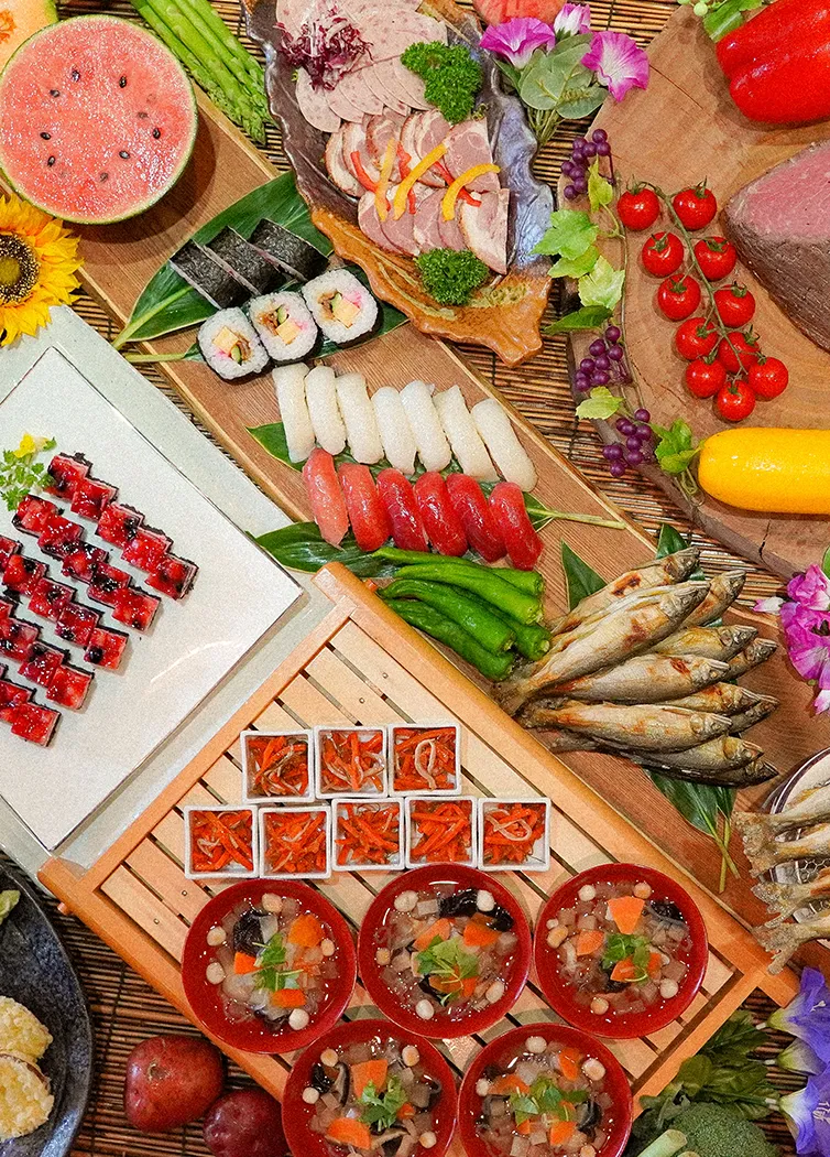 우라반다이 만의 제철의 맛을 다 먹는다