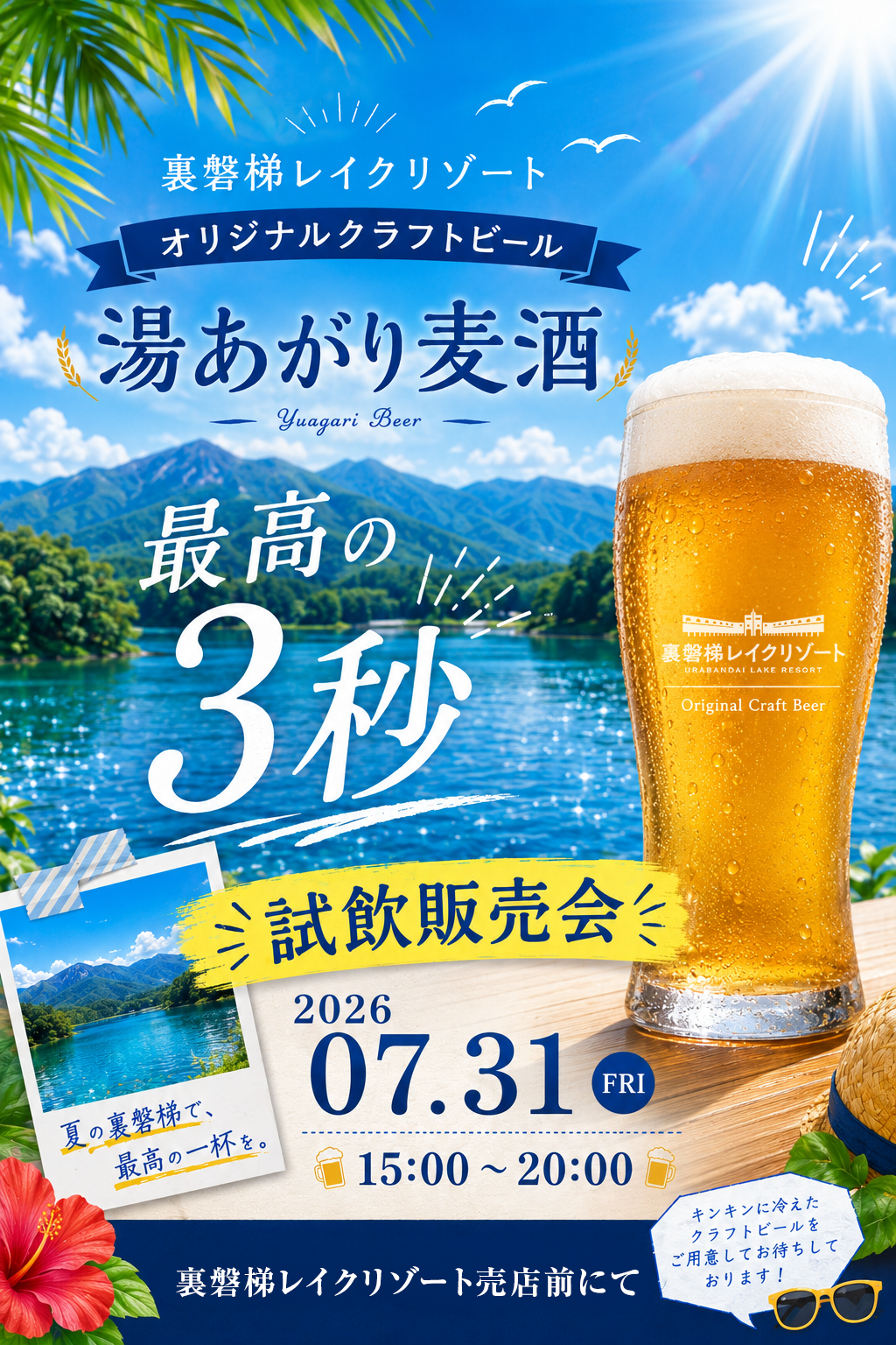 【무료 시음】7/31(금) 개최! 오리지널 크래프트 맥주에서 최고의 3초를!