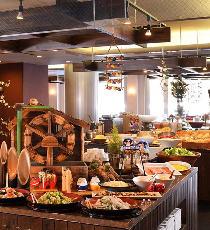 스테디셀러 메뉴가 맛있는 아침밥. Urabandai Lake Resort의 바이킹 레스토랑 「Hibara Dining」