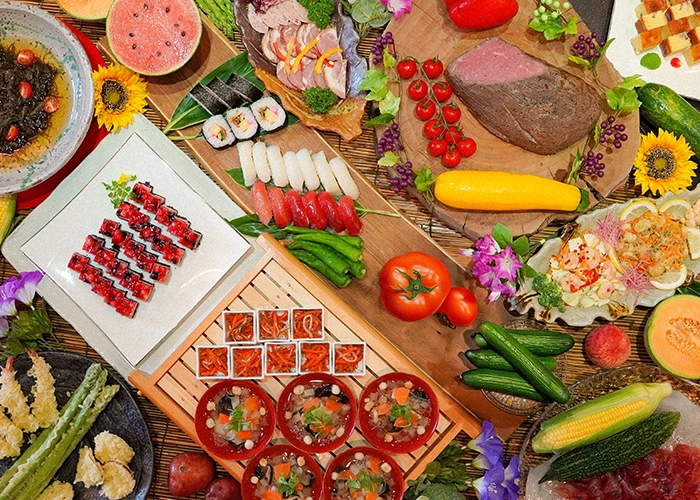 우라반다이 만의 제철의 맛을 다 먹는다