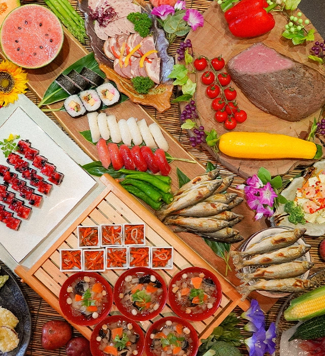 우라반다이 만의 제철의 맛을 다 먹는다